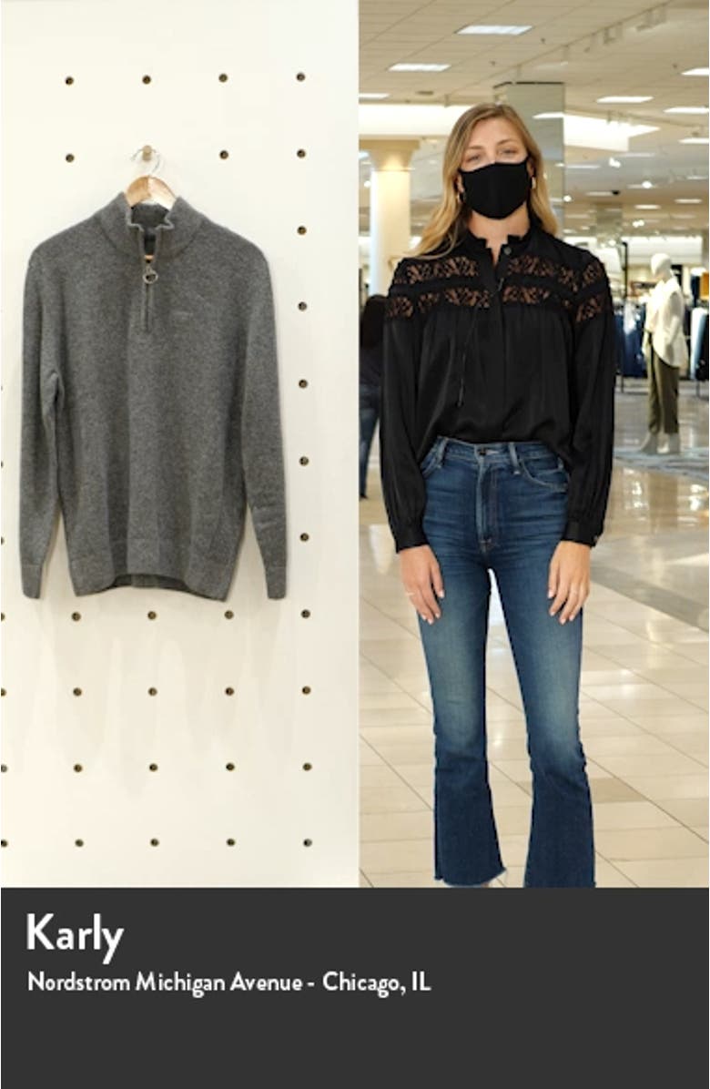 Tisbury Half Zip Wool Blend Pullover, sales video thumbnail