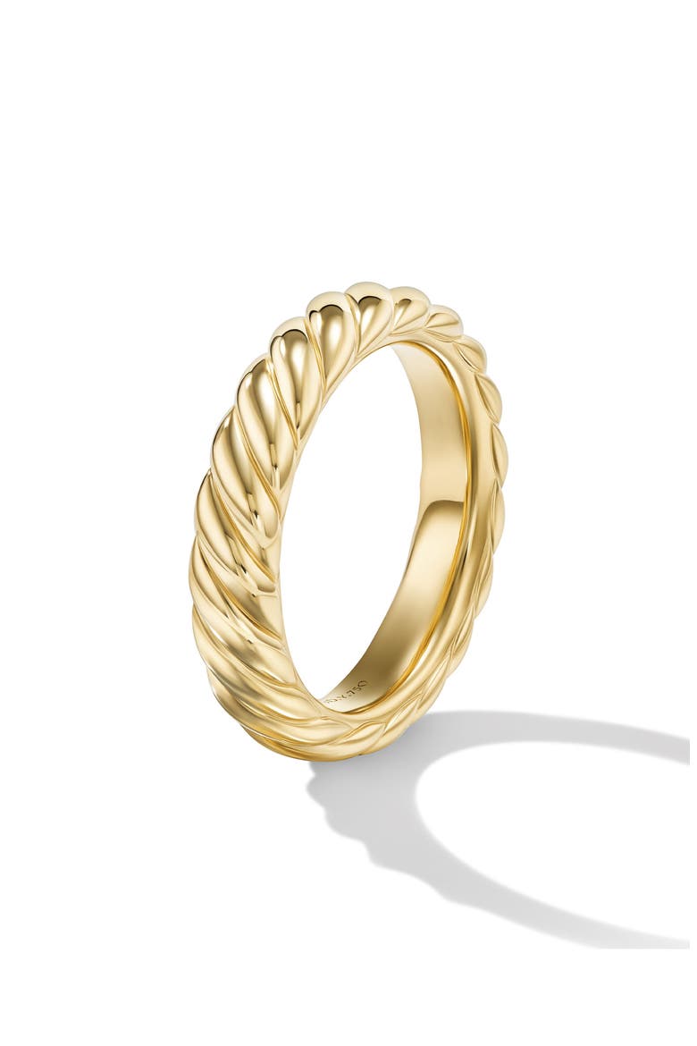 Sculpted Cable Band Ring, Alternate, color, 18K YELLOW GOLD