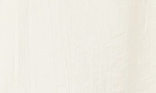 Denim And Flower Crinkled Textured Short Sleeve Shirt