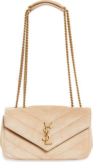 Saint Laurent Small Loulou Chain Leather Shoulder Bag
