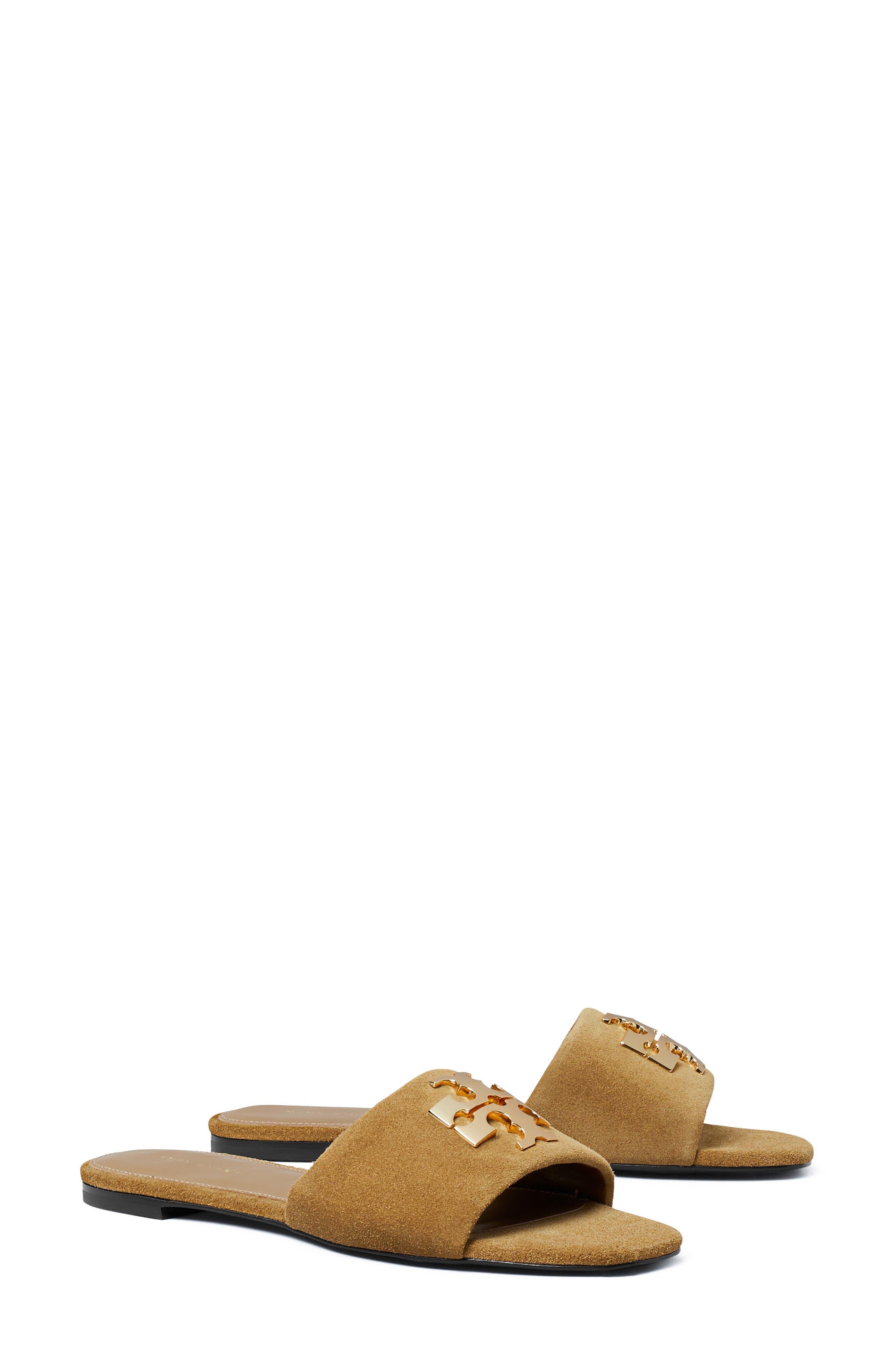 Charlie Slide Sandal, Main, color, TOFFEE / GOLD