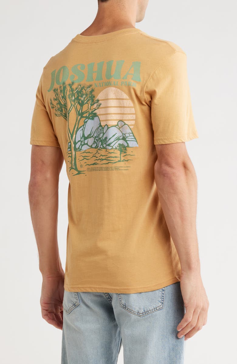 Goodie Two Sleeves Joshua Tree Cotton Graphic T-Shirt, Alternate, color, Old Gold