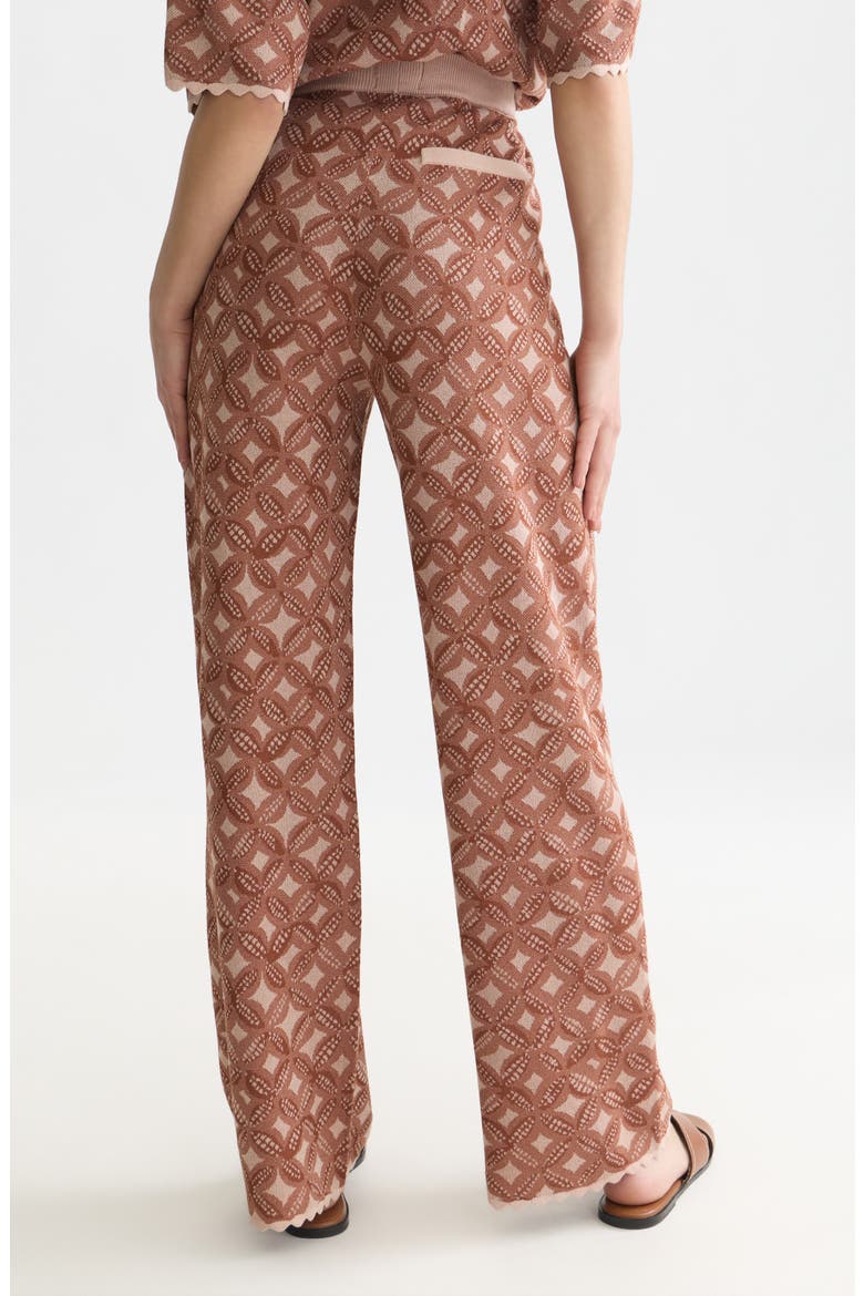Medallion Jacquard Drawstring Pants, Alternate, color, ROSE DUST