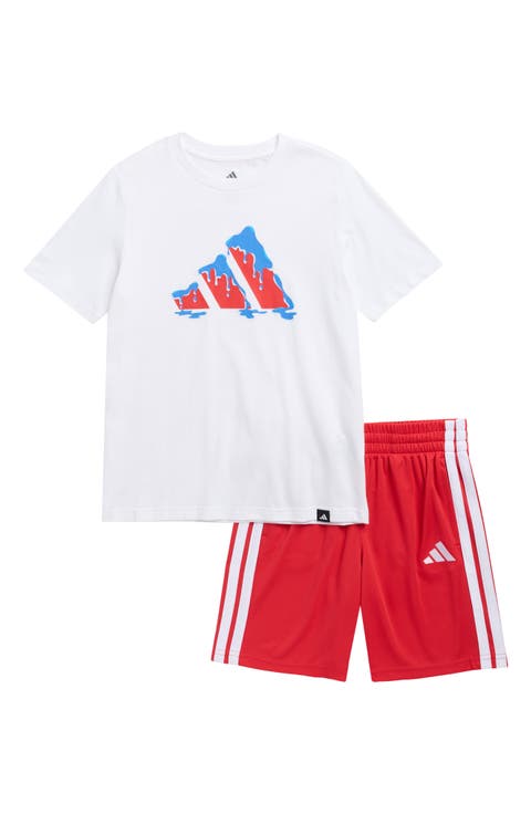 Kids' 3-Stripes T-Shirt & Shorts Set (Big Kid)