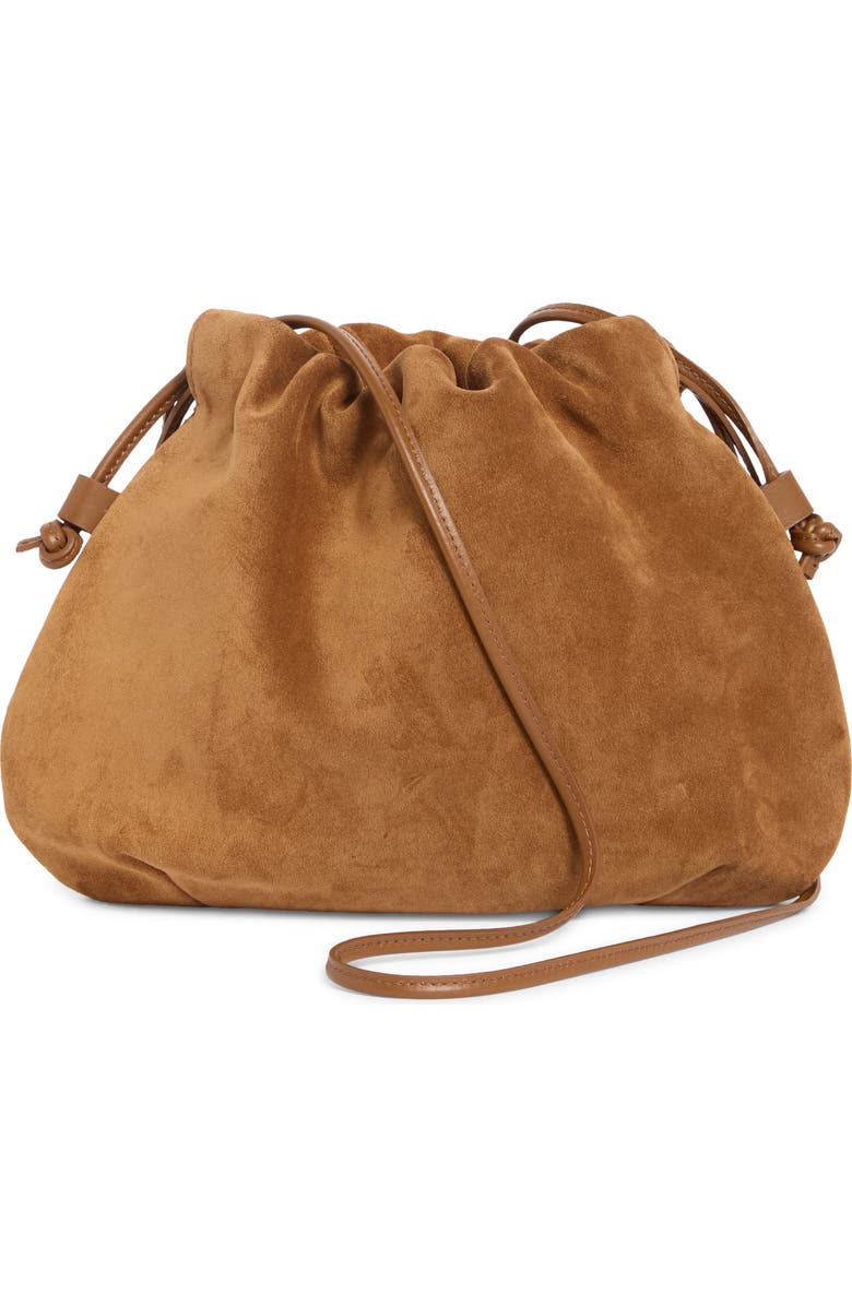 LIFFNER Charm Suede Bucket Bag, Alternate, color, Saddle Brown
