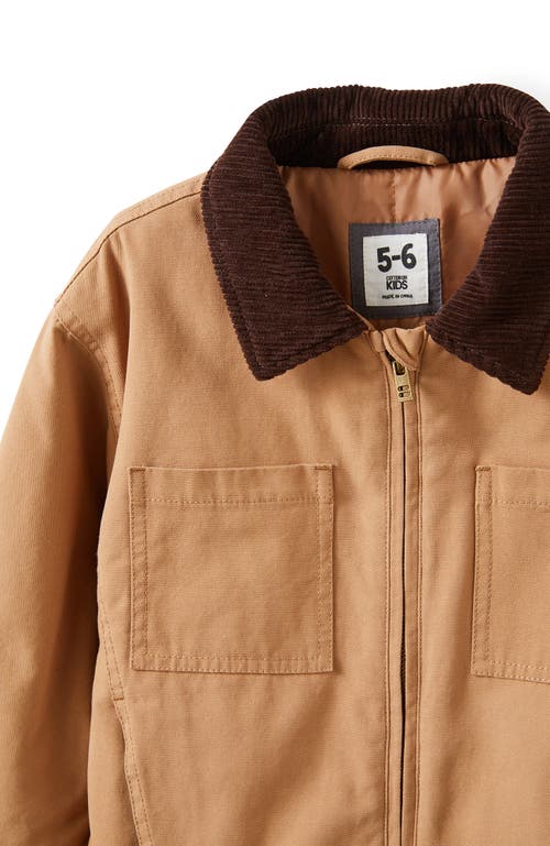 Cotton On Kids Kid's Cooper Cord Anorak Jacket In Brown