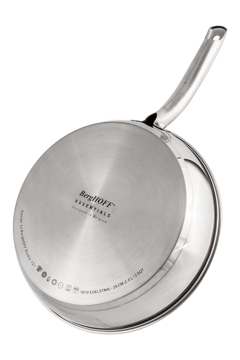 Stainless Steel 2.5-Qt. Skillet, Alternate, color, SILVER