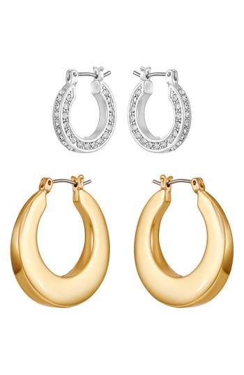 Vince Camuto Set Of 2 Hoop Earrings In Multi