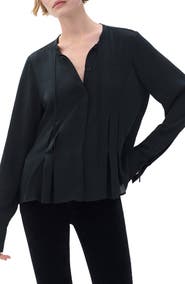 rag & bone Adren Pleated Button-Up Shirt