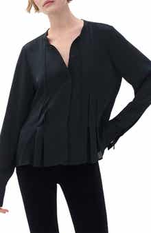 Adren Pleated Button-Up Shirt