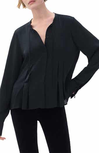 Adren Pleated Button-Up Shirt