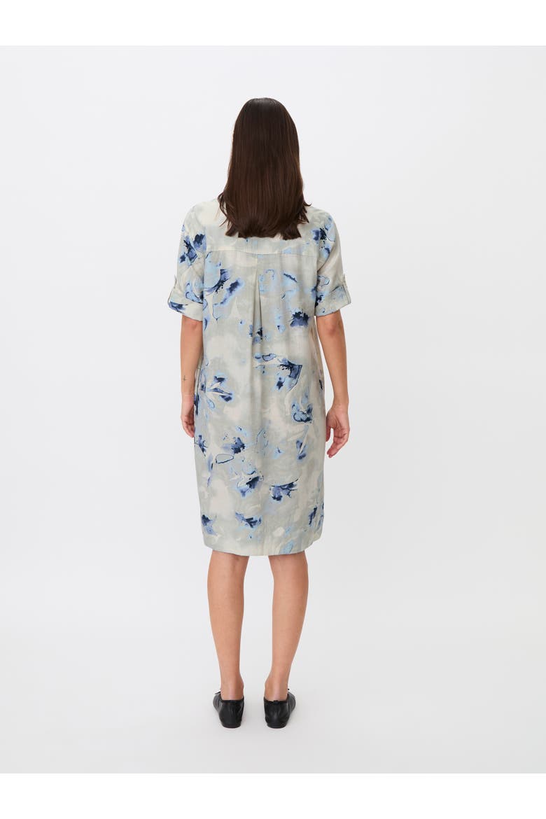 Manaevira Floral Printed Tunic Dress, Alternate, color, Skyway