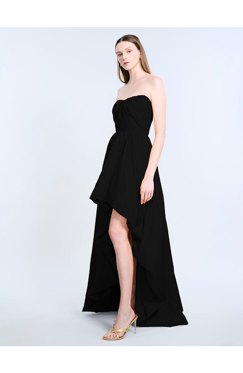 BCBGMAXAZRIA High Slit Ball Gown, Alternate, color, Black