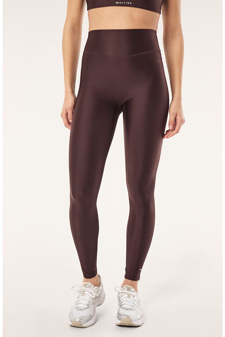 Fairmont Performance High Waist Leggings, Main, color, DARK PLUM SHINE