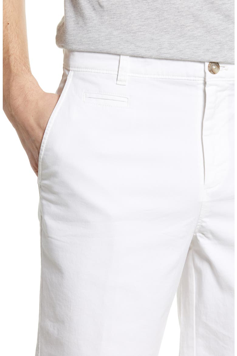 Neal Stretch Twill Shorts, Alternate, color, WHITE