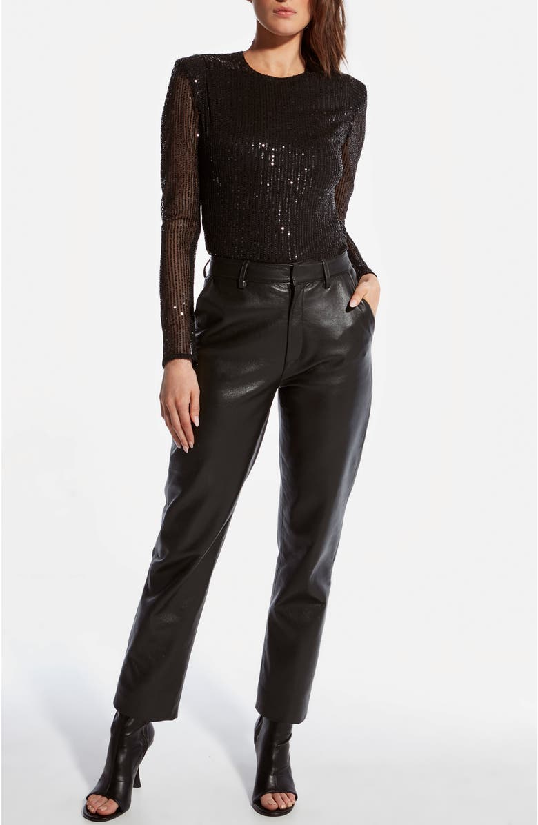 AS by DF Honor Shoulder Top, Alternate, color, Black