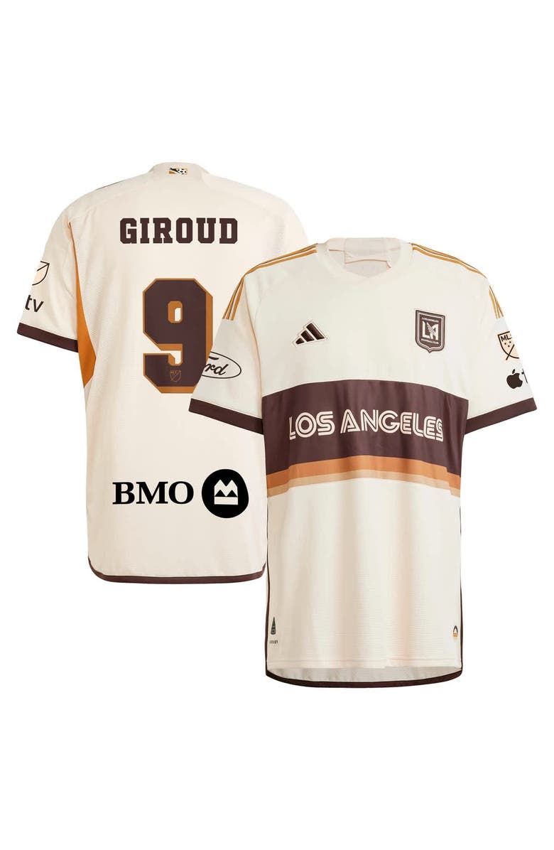 adidas Men's adidas Olivier Giroud Tan LAFC 2024 Archive Authentic Jersey, Alternate, color,