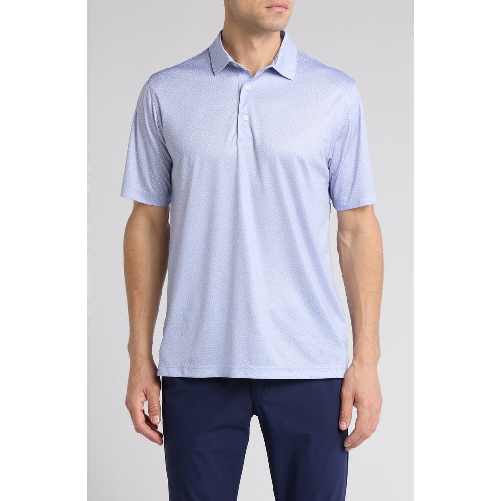 GREG NORMAN GREG NORMAN FOSSIL SHARK PRINT PERFORMANCE POLO
