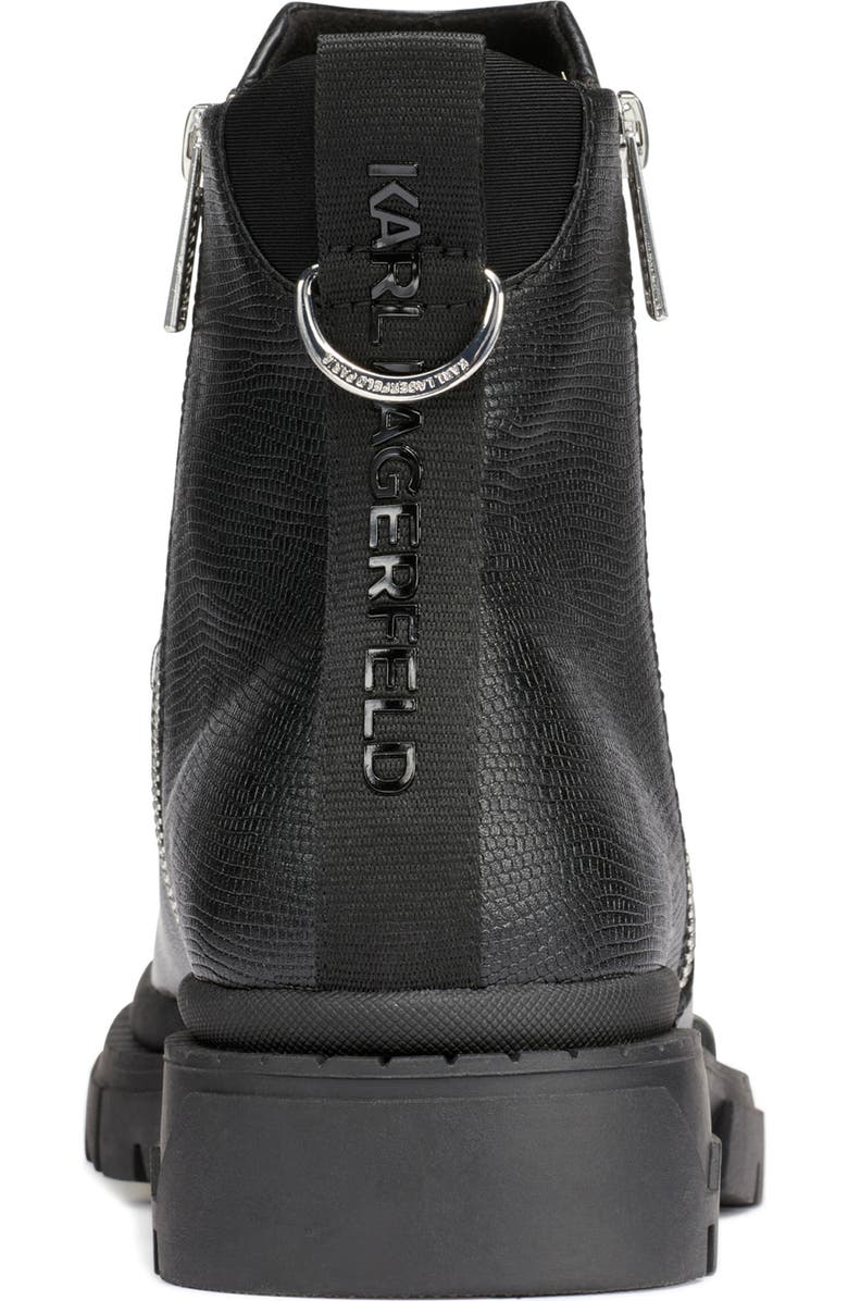 KARL LAGERFELD PARIS Double Zip Boot, Alternate, color, Black