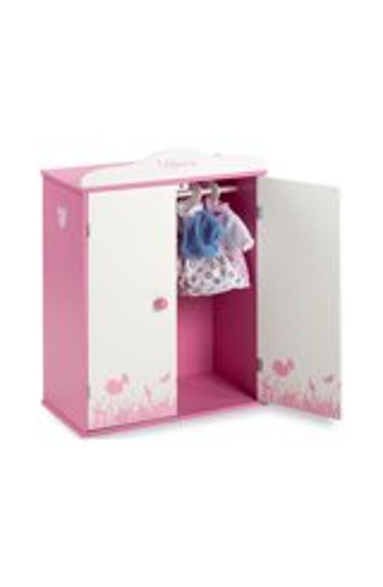 Munecas Arias Elegance Wooden Wardrobe, Alternate, color, Multicolored