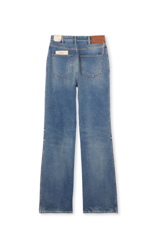 Fortela Jane Bootcut Stone Wash Denim Trousers In Blue