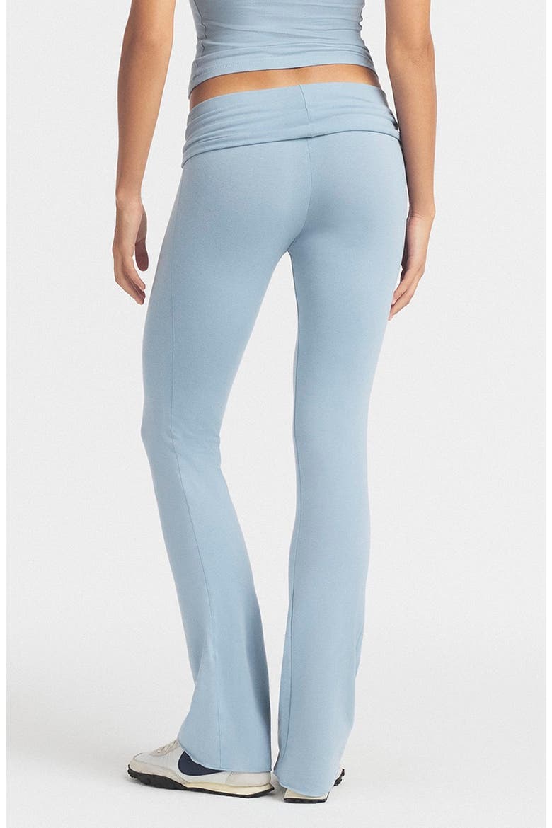 Cotton Jersey Foldover Pants, Alternate, color, FOG