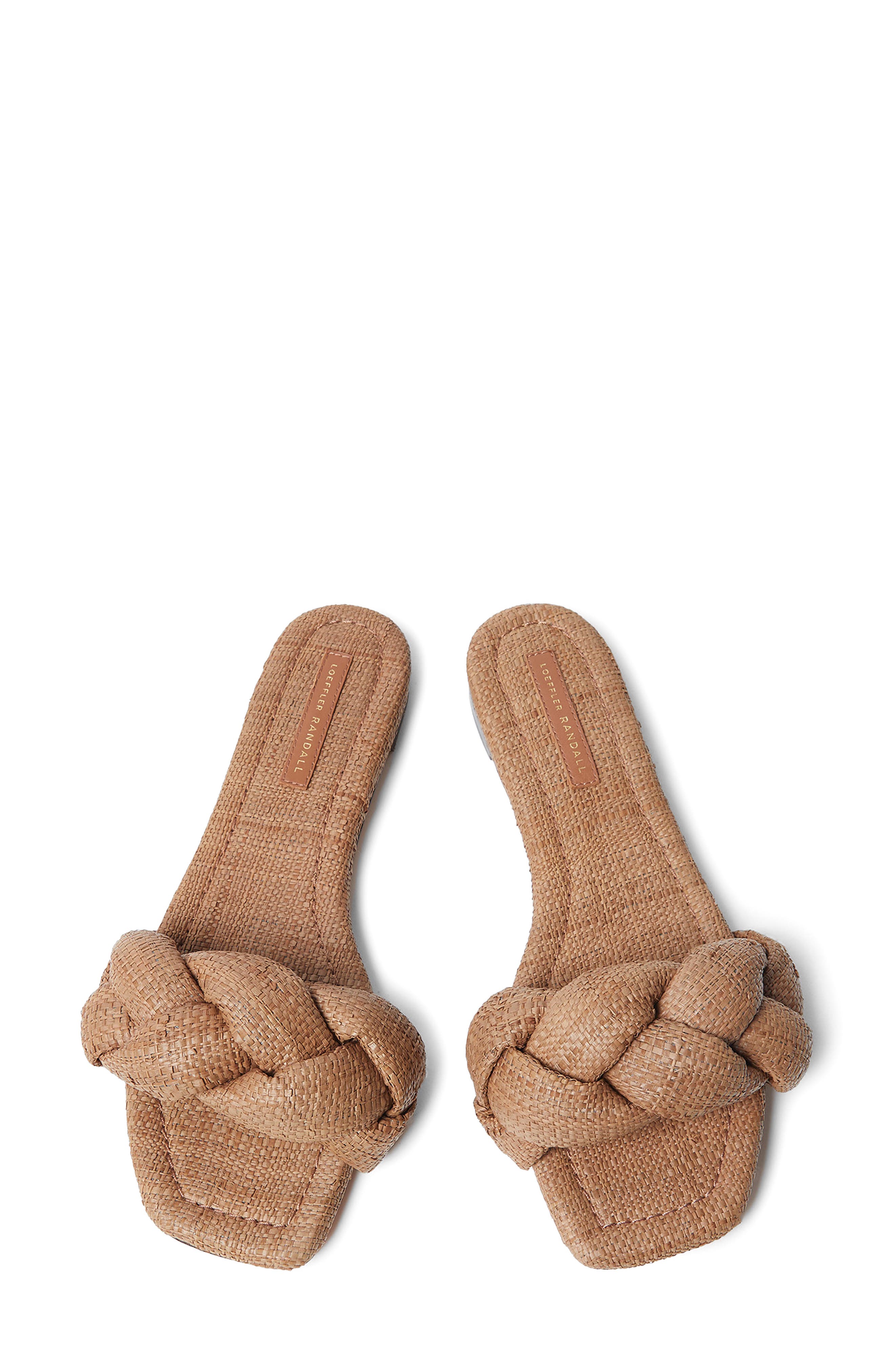 Loeffler Randall <p>Joanna Braided Slide Sandal (Women) </p>, Alternate, color, Brown