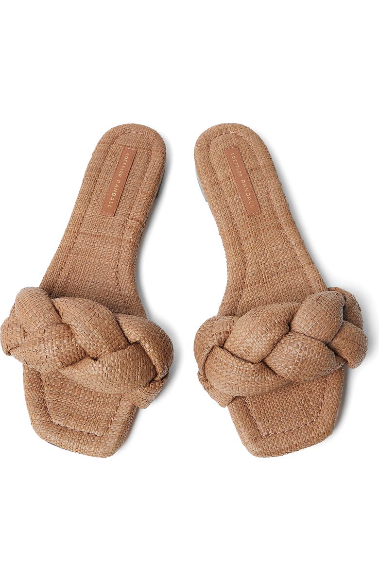 Loeffler Randall <p>Joanna Braided Slide Sandal (Women) </p>, Alternate, color, Brown