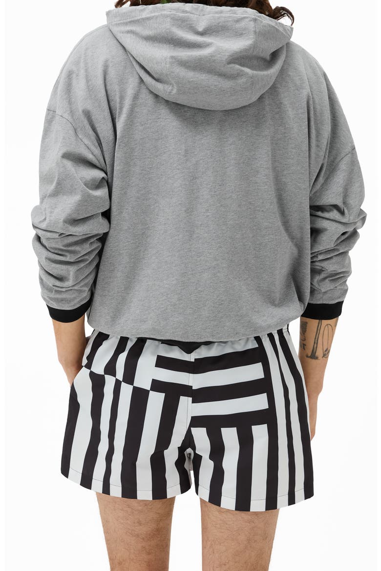 Medusa Head Oversize Cotton Jersey Pullover Hoodie, Alternate, color, LIGHT GREY