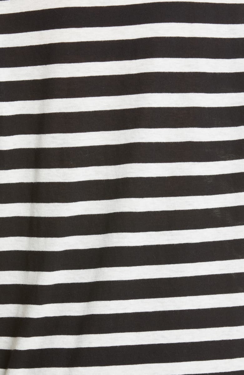 R13 Boy Stripe Cotton & Cashmere T-Shirt, Alternate, color,