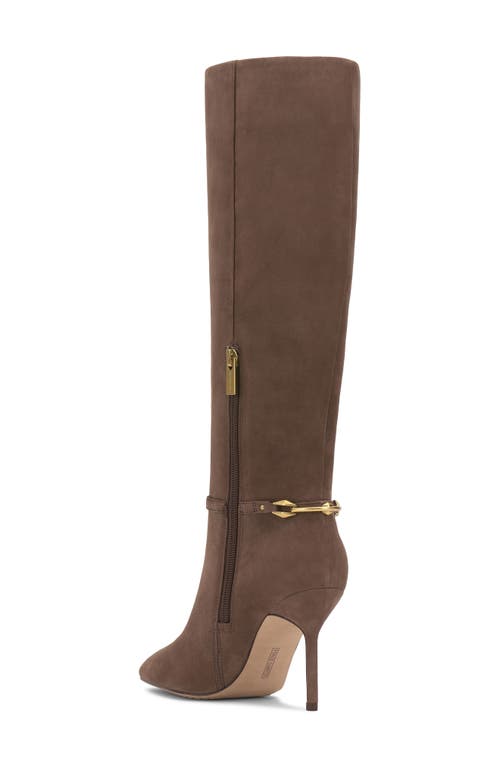 Vince Camuto Mirtha Pointed Toe Knee High Boot In Brown