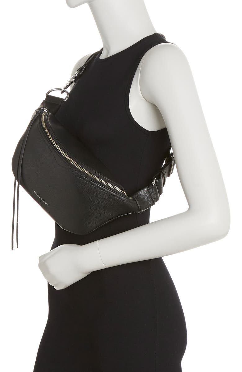 Rebecca Minkoff Bree Belt Bag, Alternate, color, Black