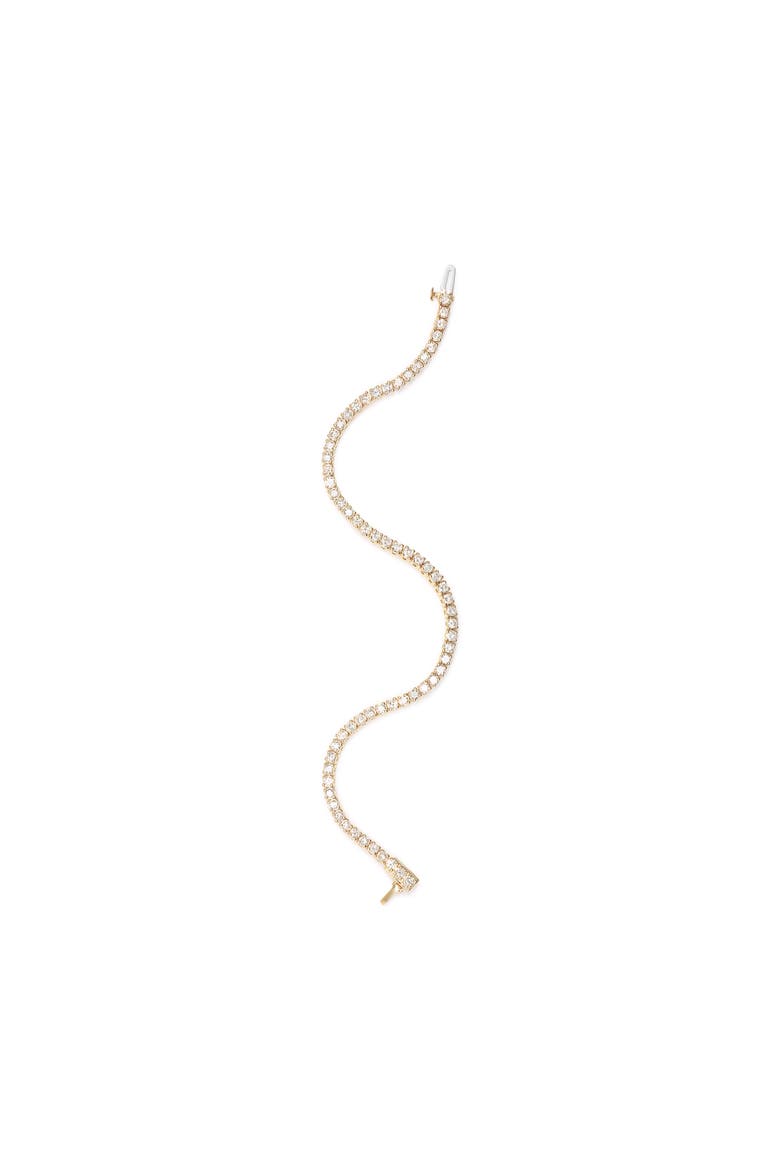 14K Yellow Gold 6.0 Cttw Classic 4 Diamond Tennis Bracelet, Alternate, color, Yellow