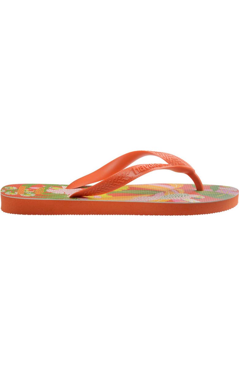 Havaianas x FARM Rio Flip Flop, Alternate, color, Sunset Orange