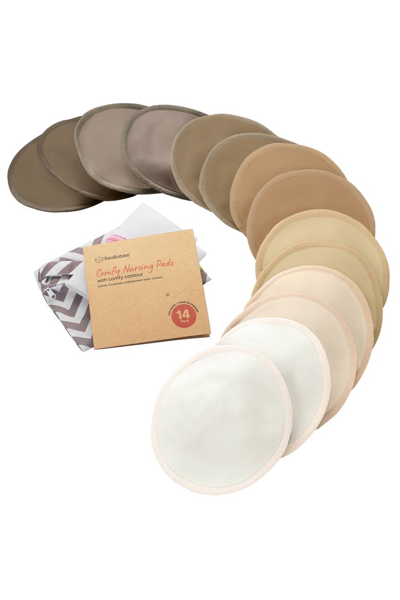 14-Pack Comfy Nursing Pads, Main, color, Coffee