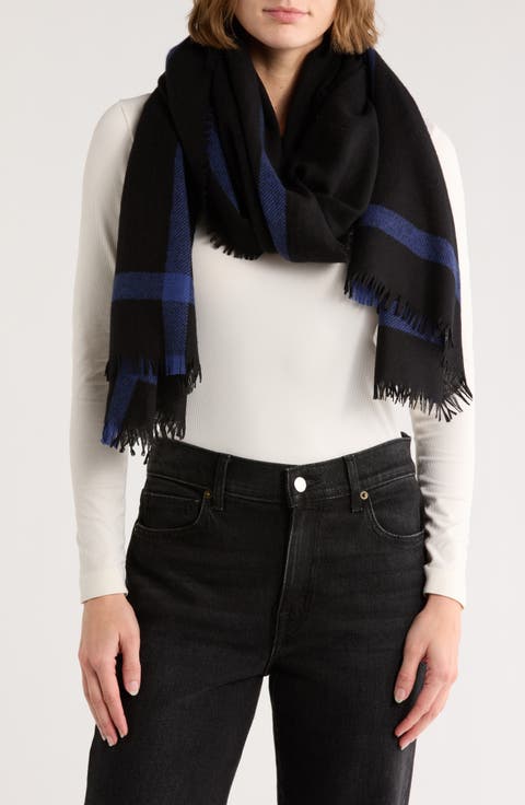 Wool & Cashmere Stripe Scarf