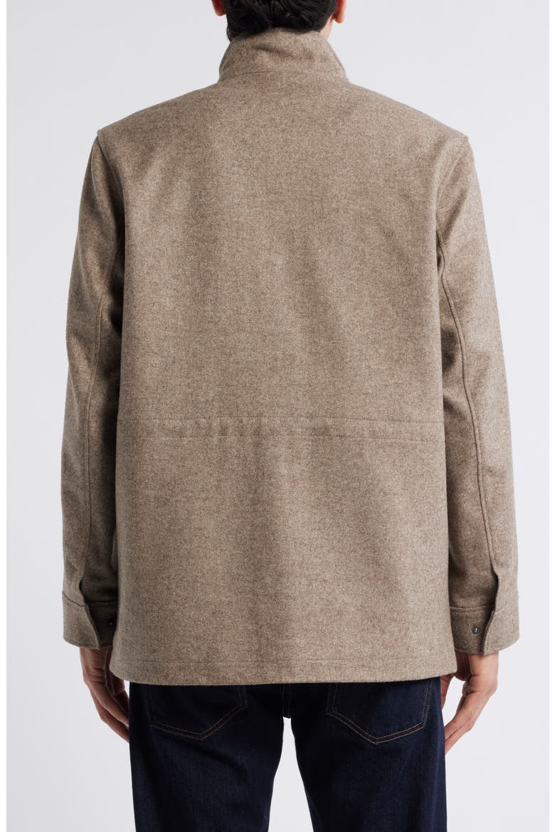 Felted Wool Blend Field Jacket, Alternate, color, COL 3 TAN