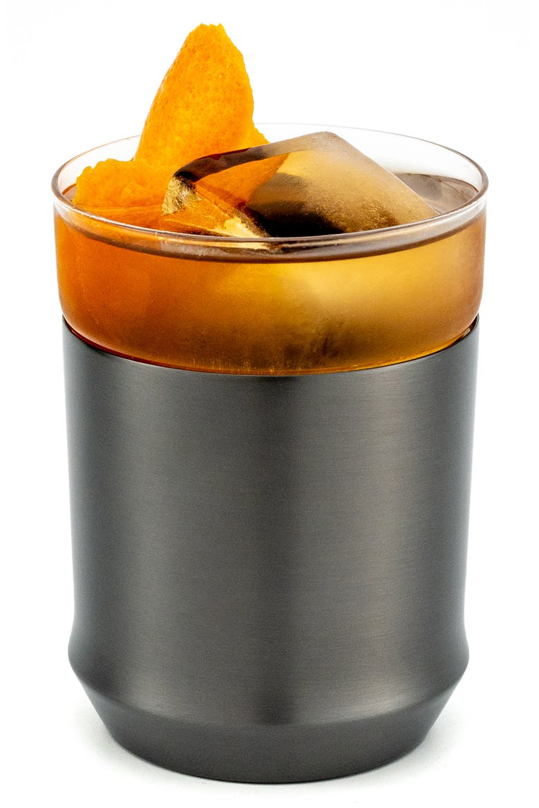 Hybrid Cocktail Glass, Main, color, GUNMETAL BLACK