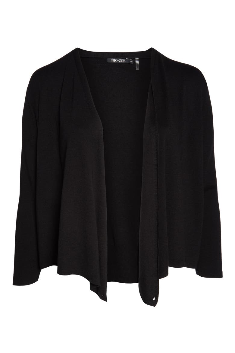 4-Way Convertible Cardigan, Alternate, color, BLACK ONYX