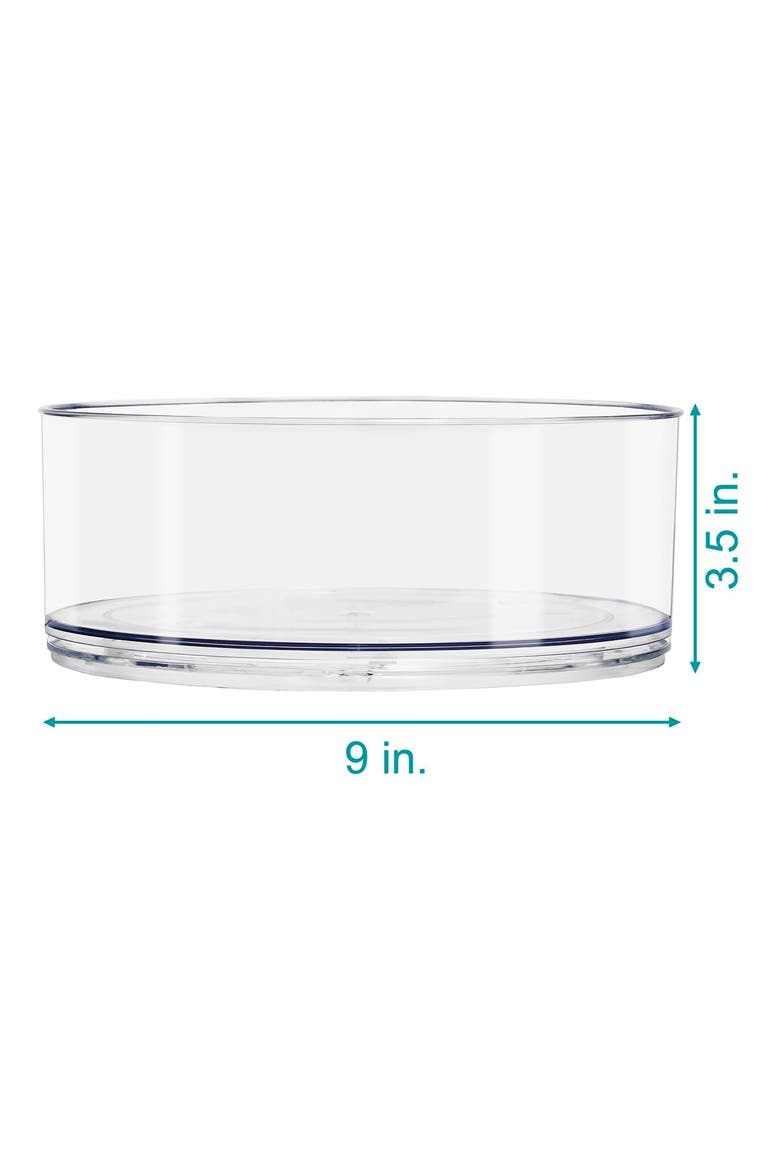Lazy Susan Organizer Set, Alternate, color, CLEAR