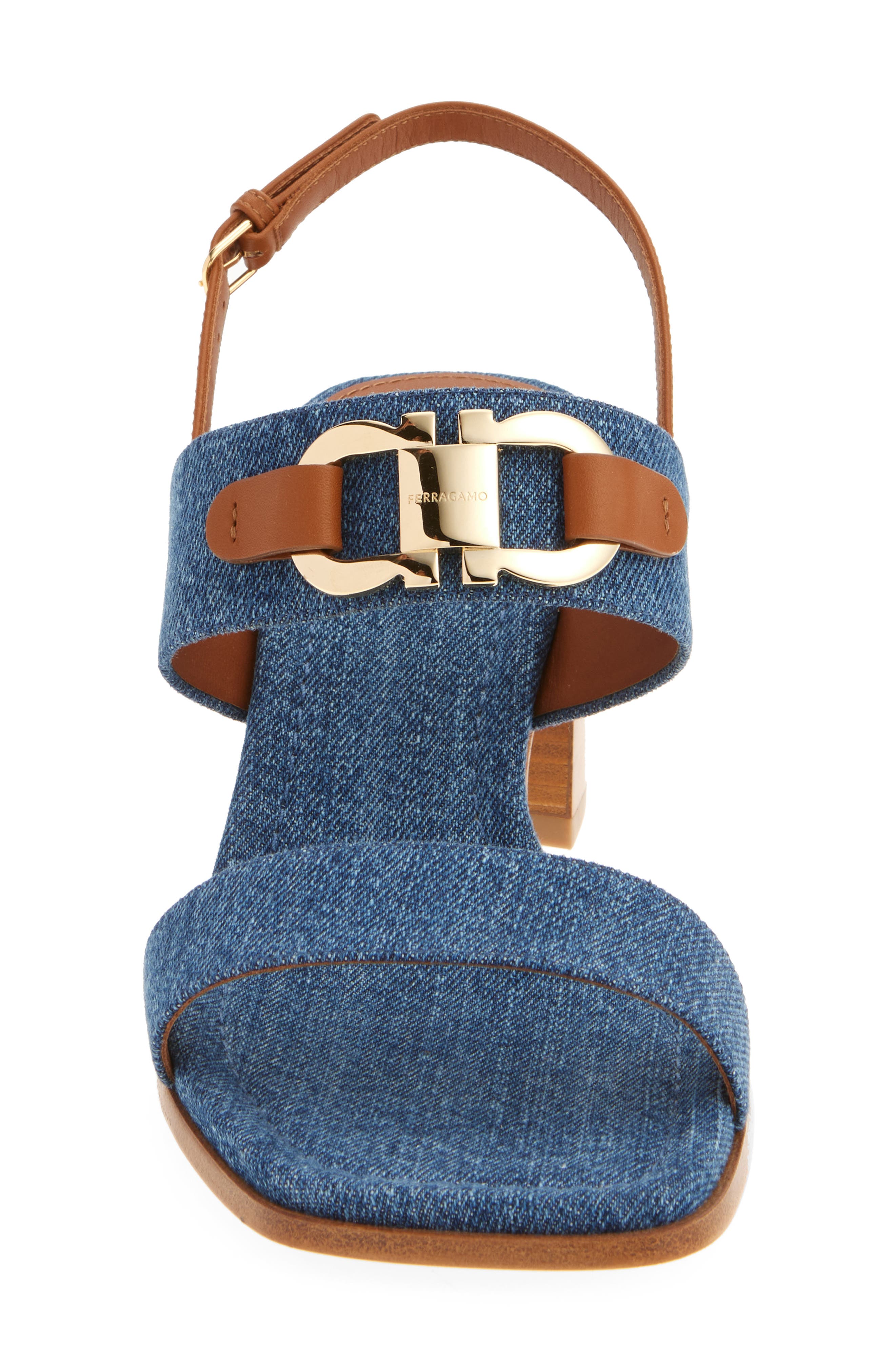 FERRAGAMO Lou Gancio Slingback Sandal, Alternate, color, 