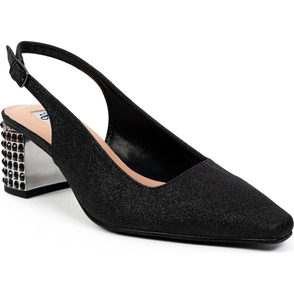 Lady Couture Rhinestone Heel Slingback