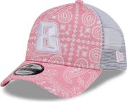 New Era Men's New Era Pink Kyle Busch 9FORTY A-Frame Trucker Paisley Adjustable Hat