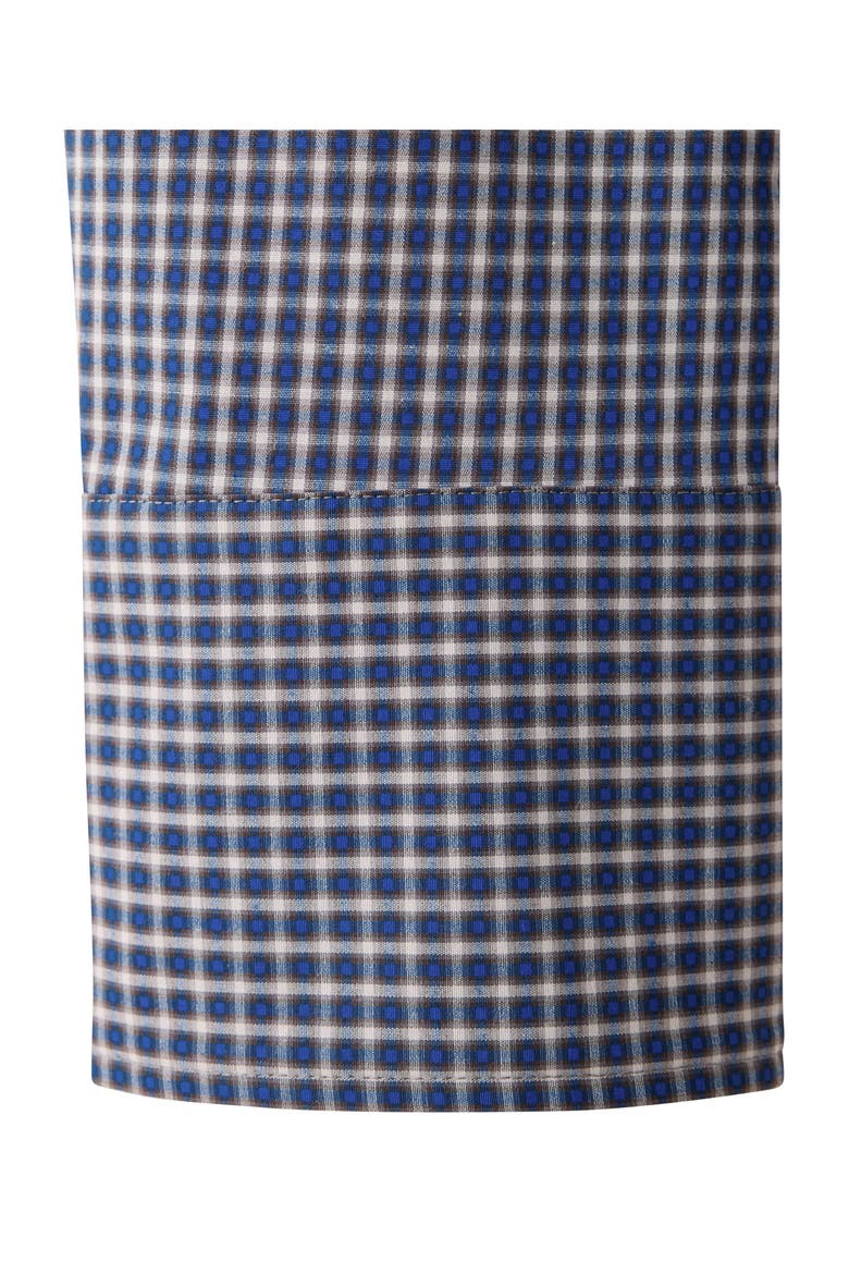 Stretch Cotton Button-Up Shirt, Alternate, color, NAVY