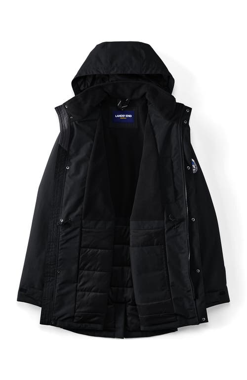 Lands' End Waterproof Squall Parka In Black