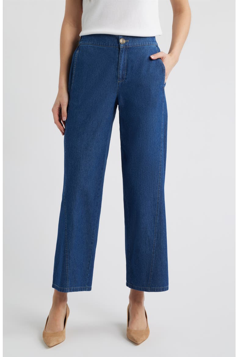 Curved Seam Ankle Jeans, Main, color, ARIES WASH