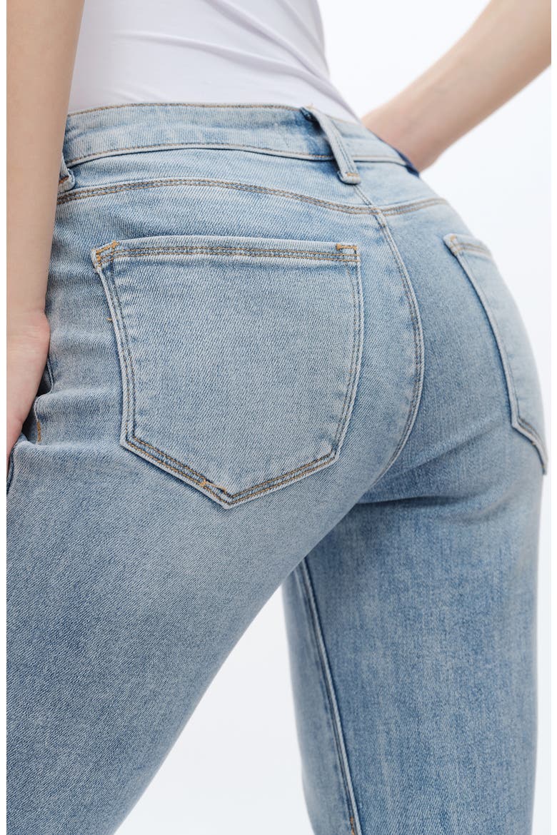 High Waist Flare Jeans, Alternate, color, BEACHY