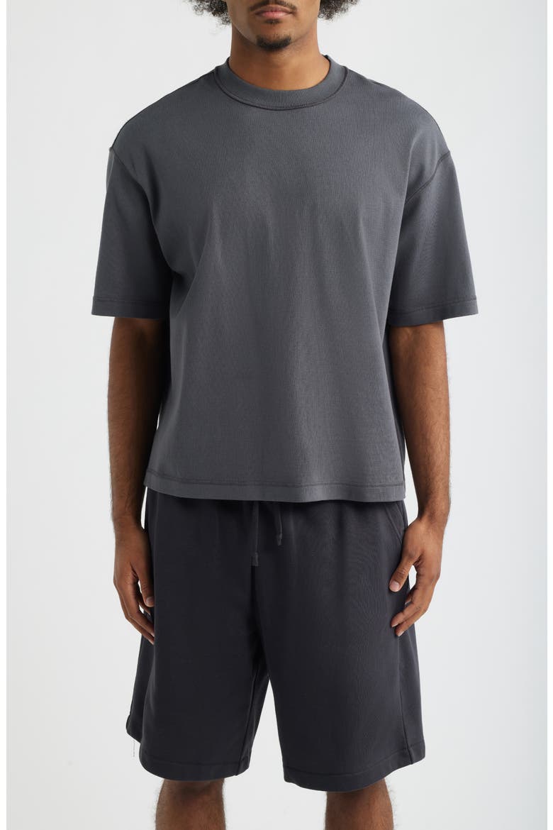 Inside Out Cotton Jersey T-Shirt, Main, color, GREY MAGNET