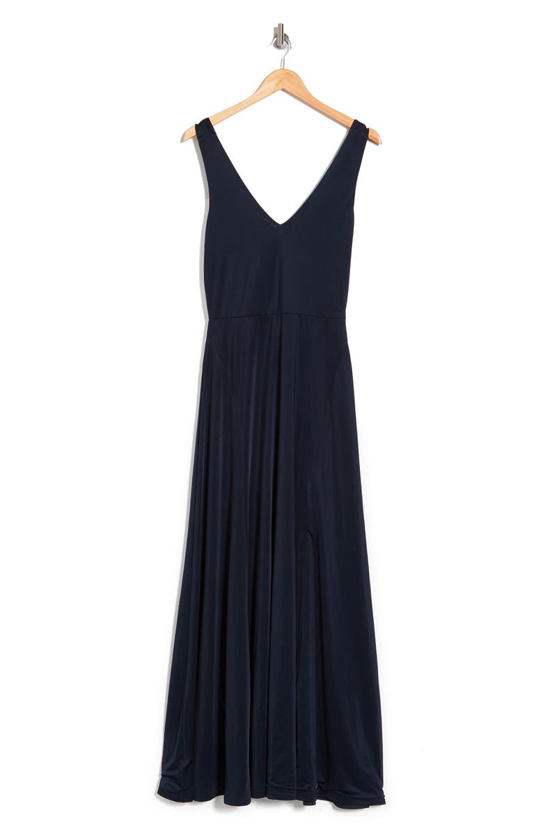 Love By Design Geneva V-Neck Sleeveless Maxi Dress, Alternate, color, Navy Blazer