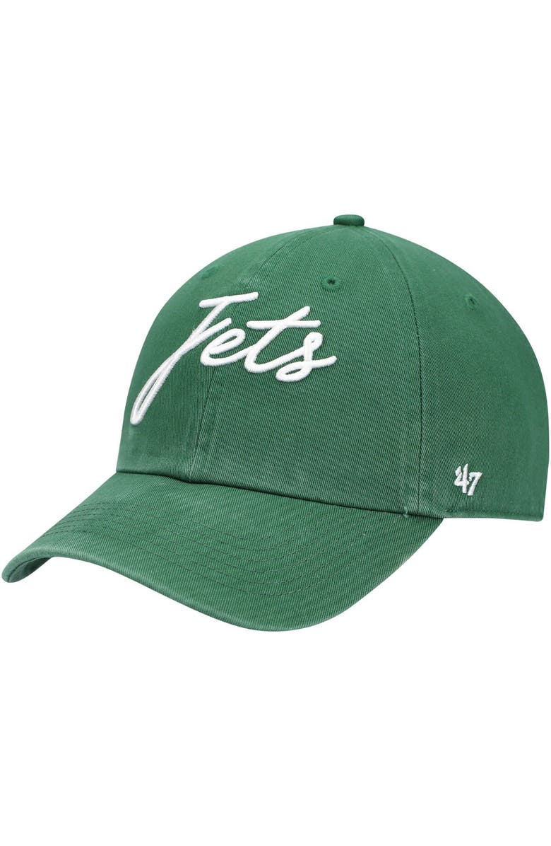 '47 Women's '47 Green New York Jets Vocal Clean Up Adjustable Hat, Main, color, 